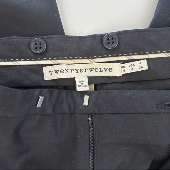 TWENTY8TWELVE by Sienna Miller Straight Leg Wool Ankle Trousers XS/2 - Picture 3 of 6